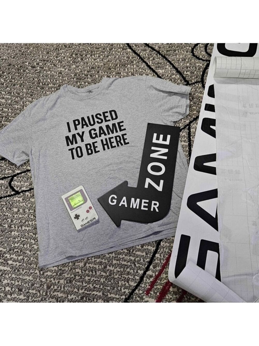 Gamer Room Bundle Gaming Zone Wall Decor Shirt Notebook